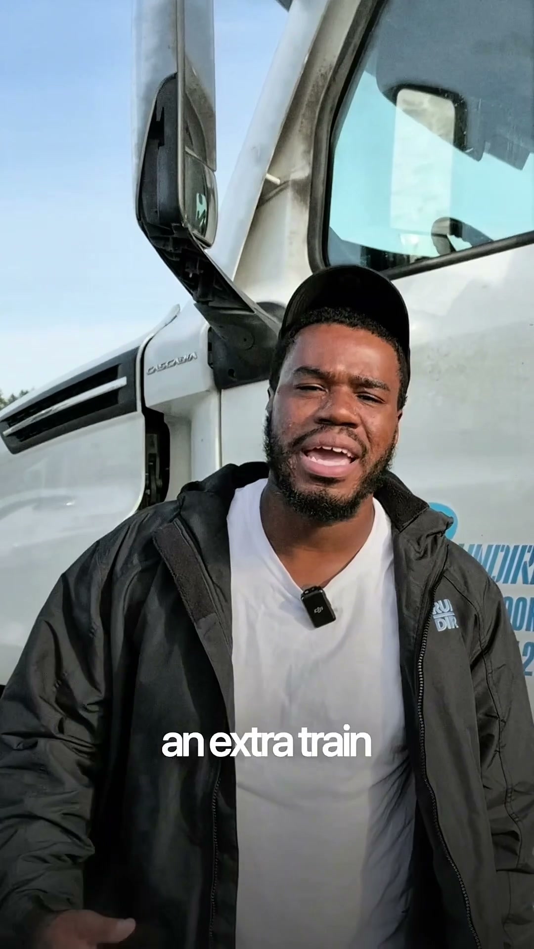 Run Direct driver securing a load on the yard, on-camera introduction